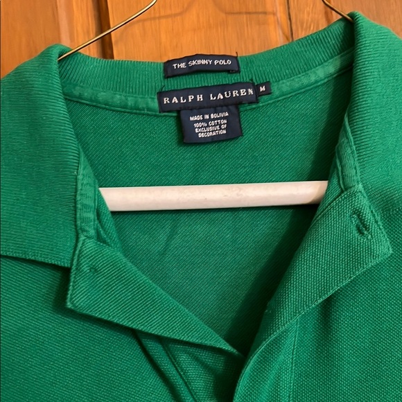 Ralph Lauren Green Fitted Polo Shirt, size Medium - Picture 2 of 4